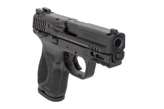 Smith & Wesson M&P 9 compact pistol features a 3.6 inch barrel